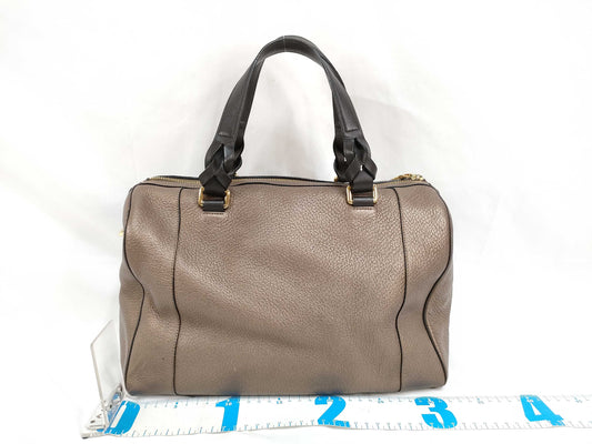 LOEWE SG-Loewe Fusta 31 Leather 2-Way Handbag Brown Handbag