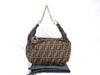 FENDI Zucca Pattern SG-Fendi Zucca canvas and leather shoulder bag 8BR581 Handbag