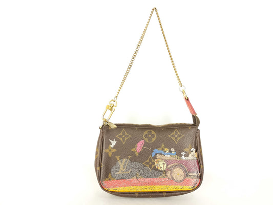 LOUIS VUITTON Monogram Vuitton Monogram Mini Pochette Accessoir M41655 SP3105 Pouch