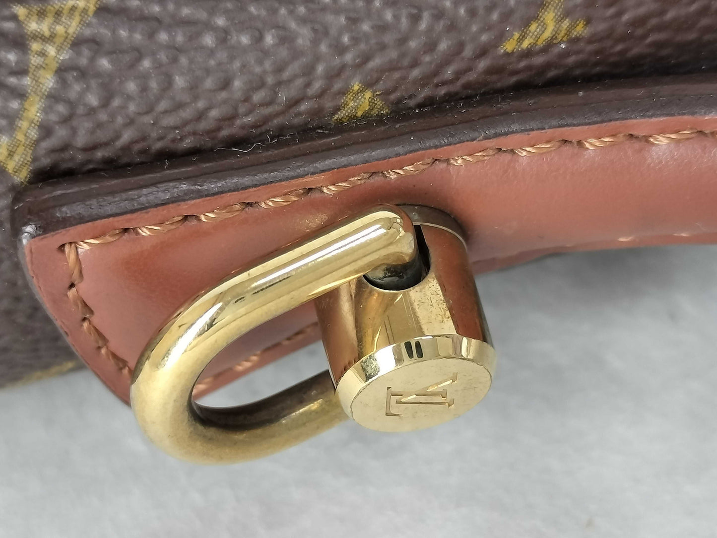 LOUIS VUITTON Monogram Vuitton Monogram Monceau M51185 Brown Handbag