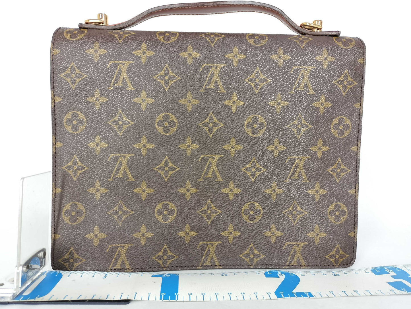 LOUIS VUITTON Monogram Vuitton Monogram Monceau M51185 Brown Handbag