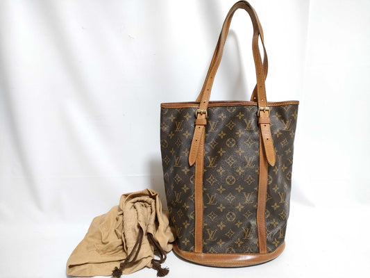 LOUIS VUITTON Monogram Vuitton Monogram Bucket GM M42236 Inscription Inscription Inner Bag