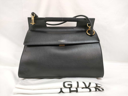 GIVENCHY HK-Givenchy Whip Calfskin Black Shoulder Bag