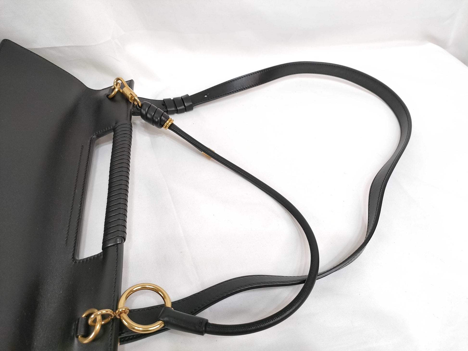 GIVENCHY HK-Givenchy Whip Calfskin Black Shoulder Bag