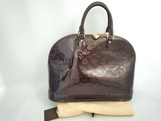 LOUIS VUITTON Verni ID-Louis Vuitton Monogram Alma Bag SN2163 39 cm Handbag