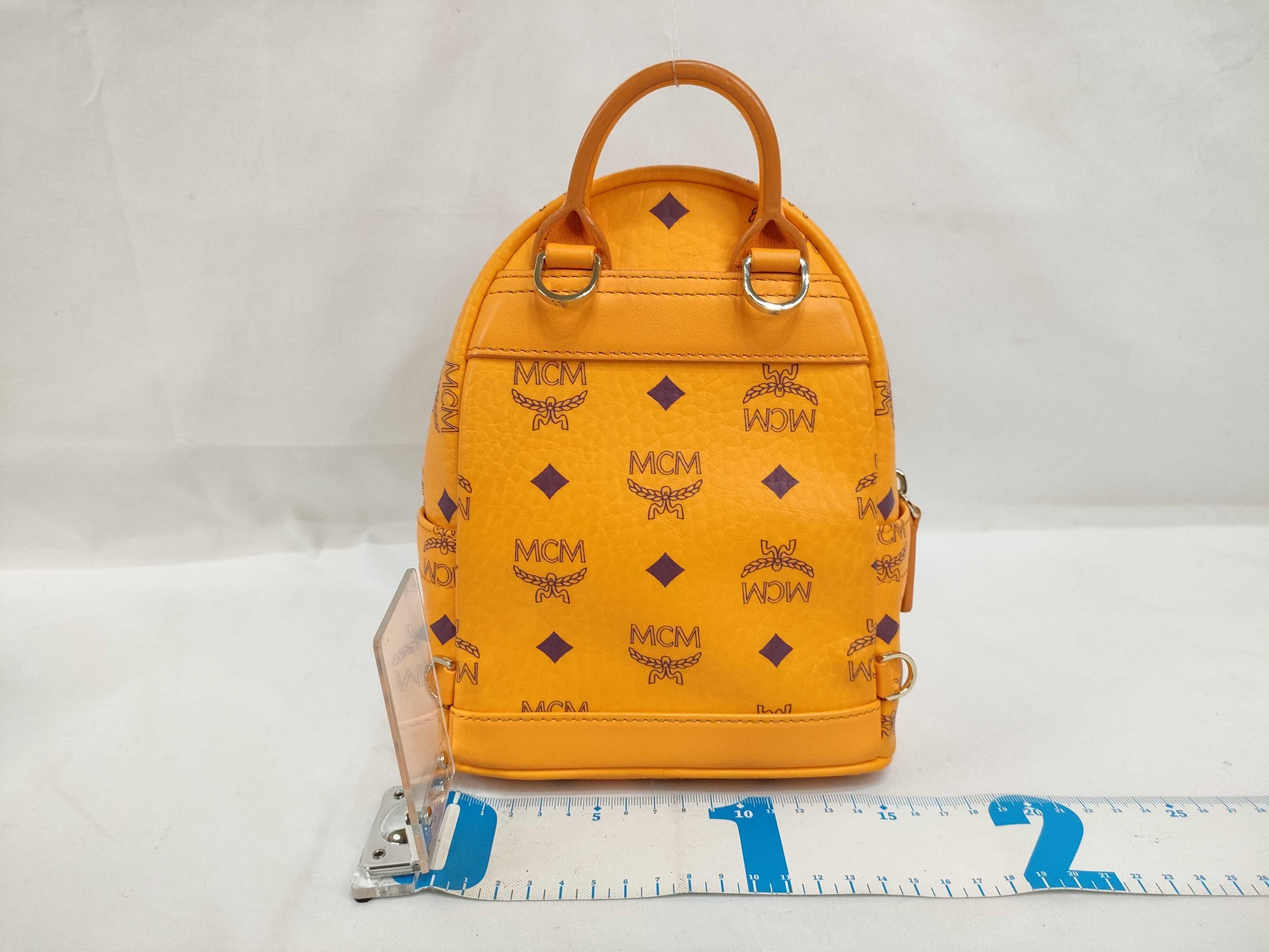 MCM ID-MCM Visetos Leather x Studs Backpack Rucksack