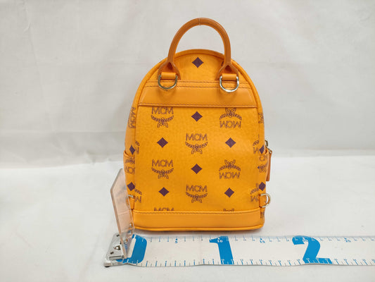 MCM ID-MCM Visetos Leather x Studs Backpack Rucksack