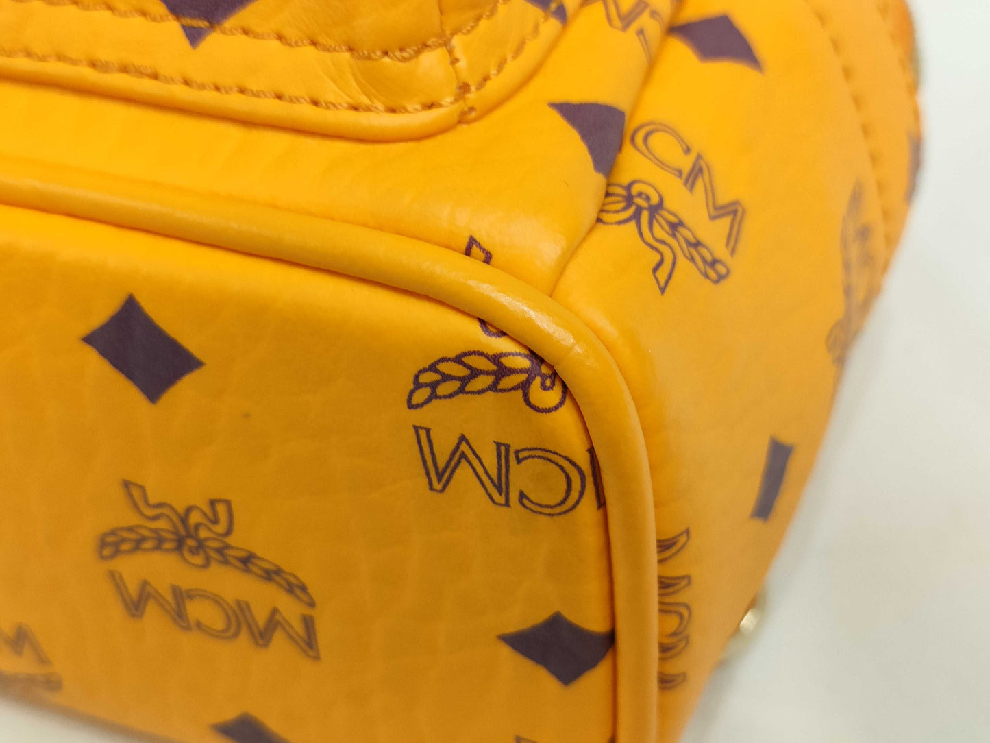 MCM ID-MCM Visetos Leather x Studs Backpack Rucksack