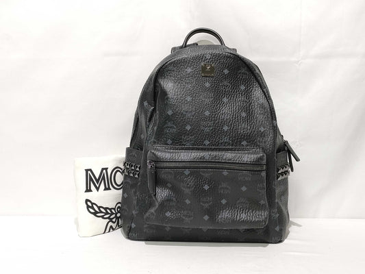MCM SG-MCM Canvas Black Large Backpack 5657U Rucksack