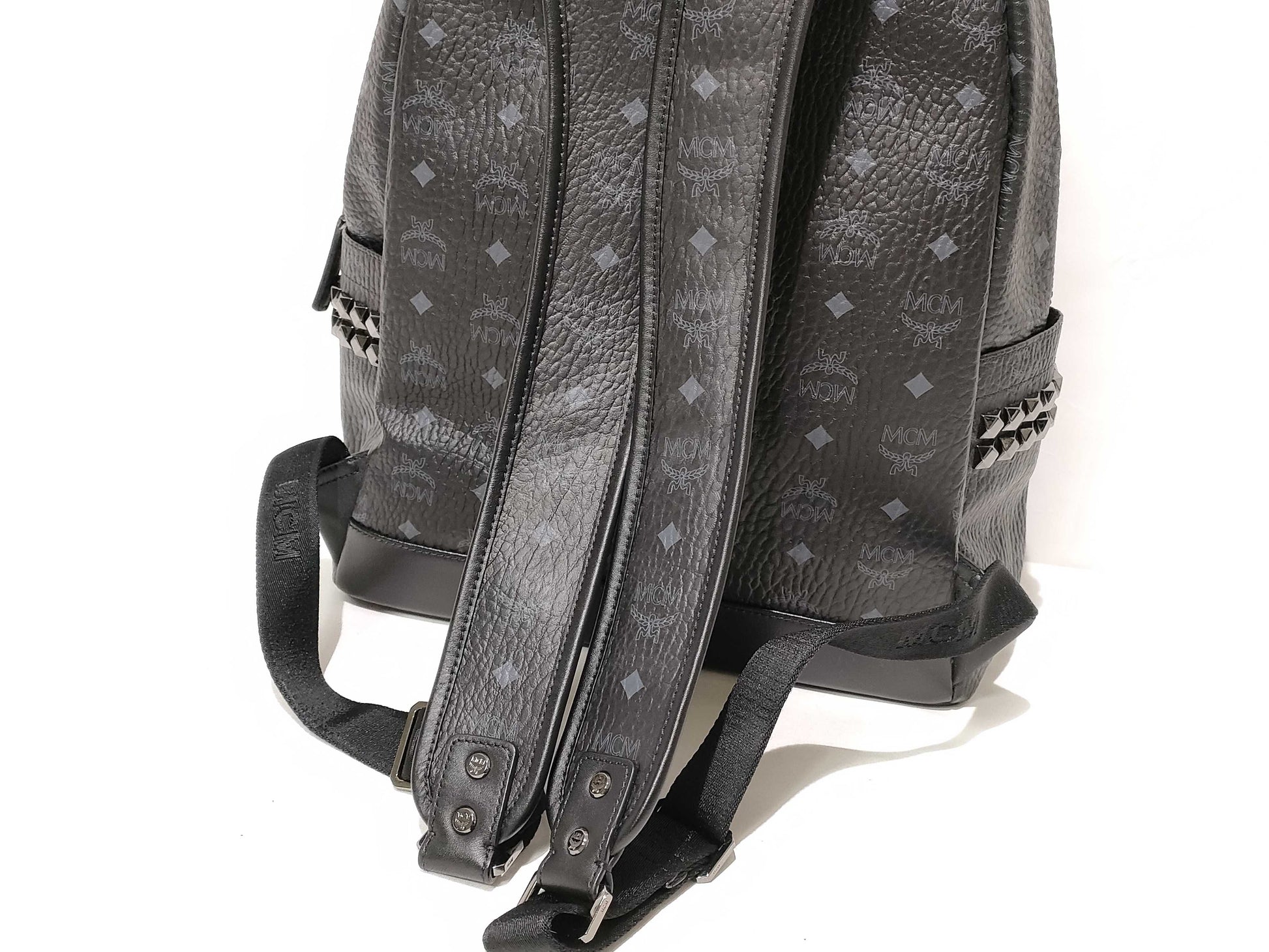 MCM SG-MCM Canvas Black Large Backpack 5657U Rucksack