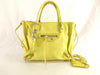 BALENCIAGA SG-Balenciaga Paper Mini Leather 2-Way Handbag yellow 305572 with Mirror Handbag