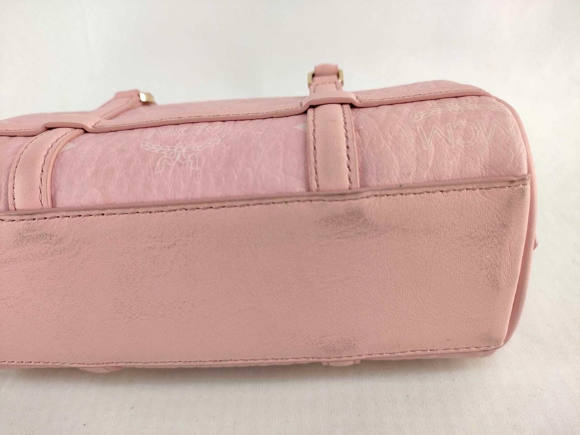 MCM ID-MCM Leather Visetos 2 Way Handbag #10352209 Handbag