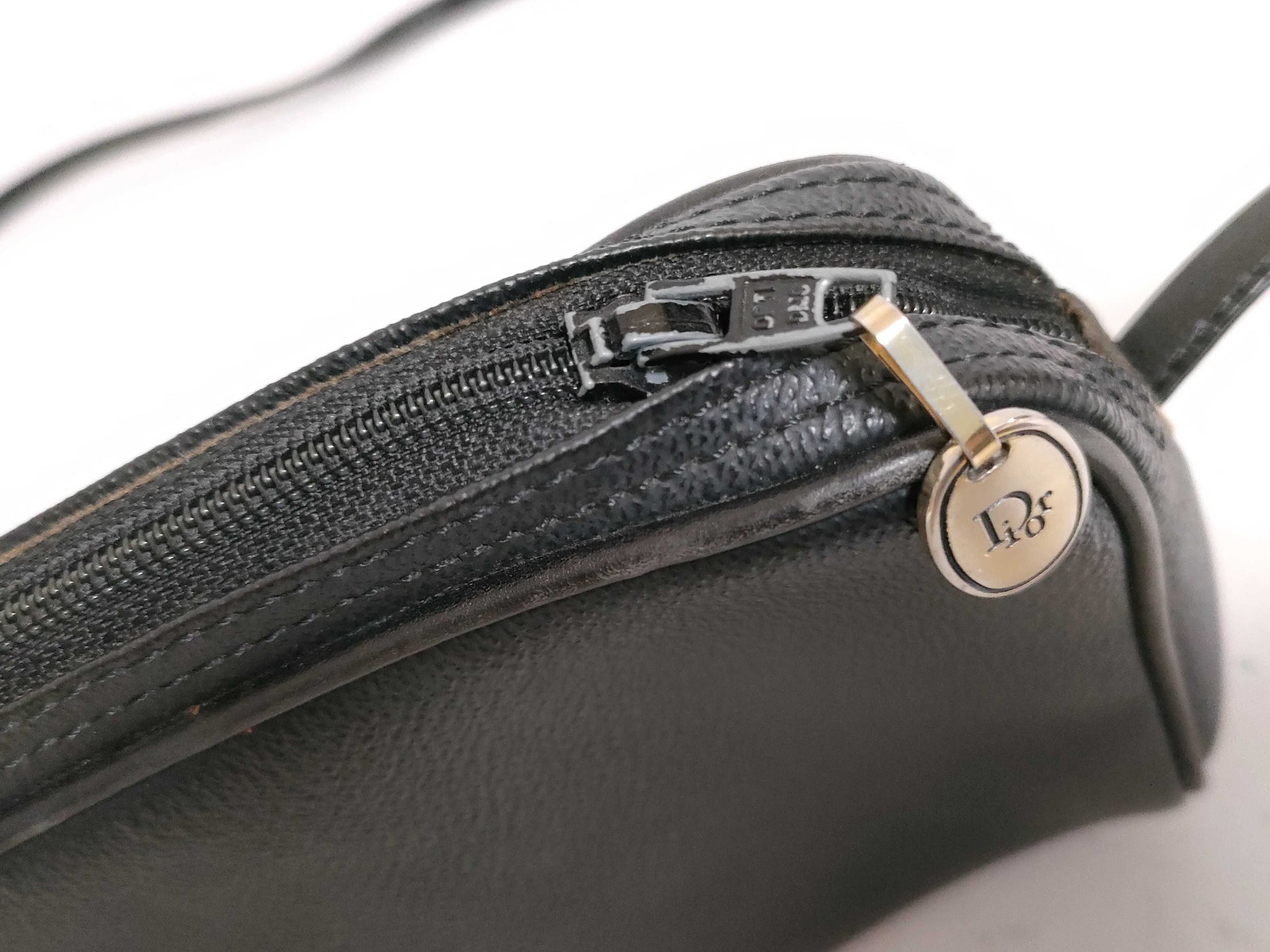 Dior HK - Dior Vintage Leather Black Shoulder Bag
