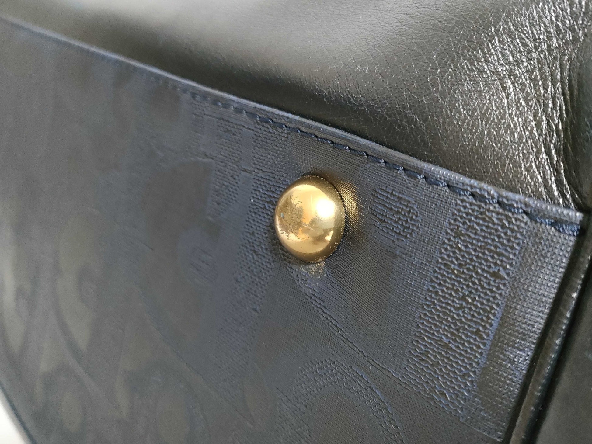 Dior Trotter Dior Trotter Leather Boston Bag Navy Boston Bag