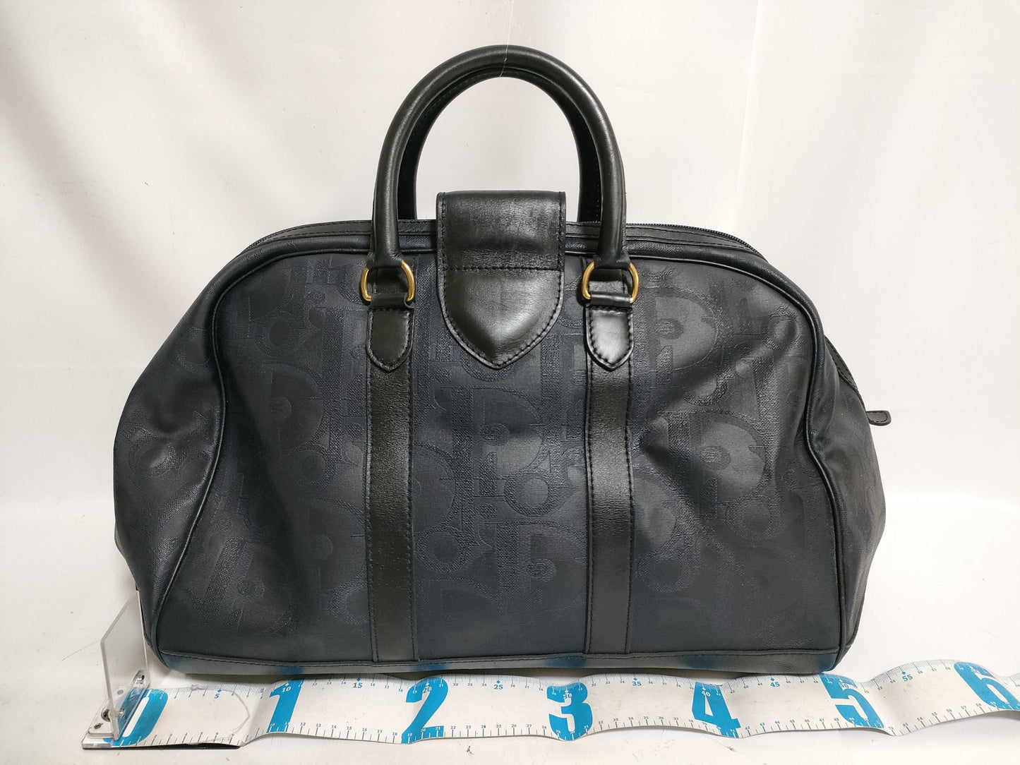 Dior Trotter Dior Trotter Leather Boston Bag Navy Boston Bag