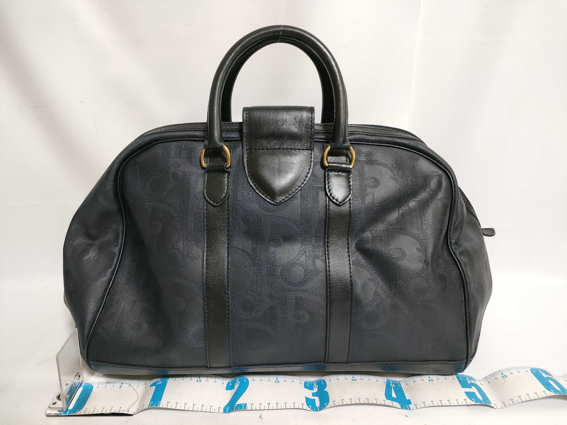 Dior Trotter Dior Trotter Leather Boston Bag Navy Boston Bag