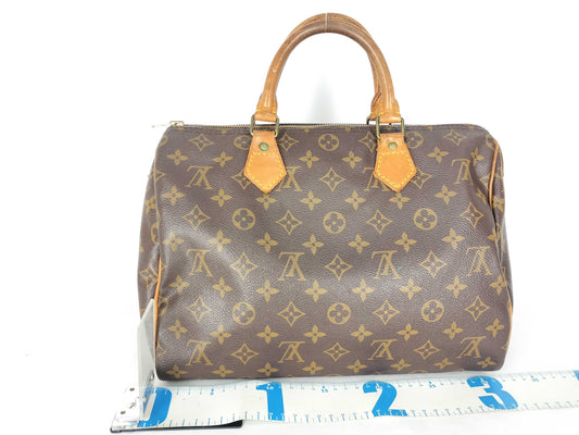 LOUIS VUITTON Monogram Vuitton Monogram Speedy 30 M41526 Serial Indistinct Brown Boston Bag