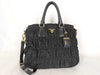 PRADA Tesuto 2-Way Handbag Black B1336M Handbag