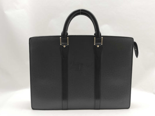 LOUIS VUITTON Taiga SG-Louis Vuitton Taiga Porte Documain Rosin M30052 Black Business Bag