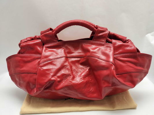LOEWE SG-Loewe Nappa Aire Patent leather Hand bag Red Handbag