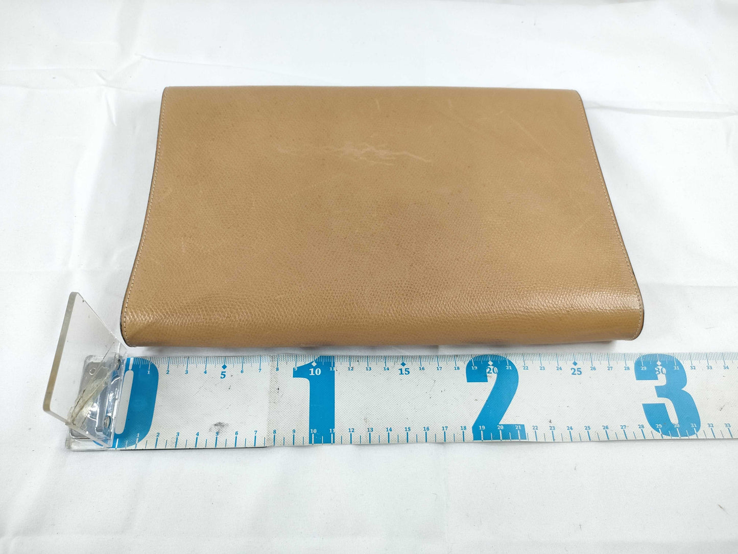 Delbo Leather Clutch Bag Brown Clutch Bag