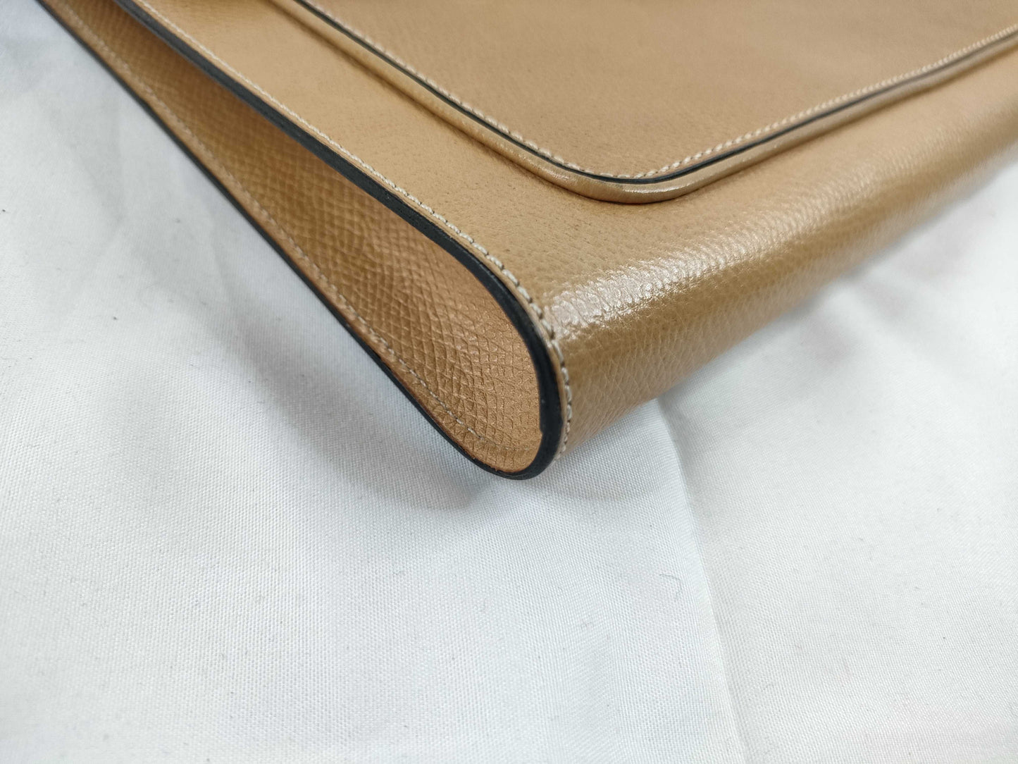 Delbo Leather Clutch Bag Brown Clutch Bag
