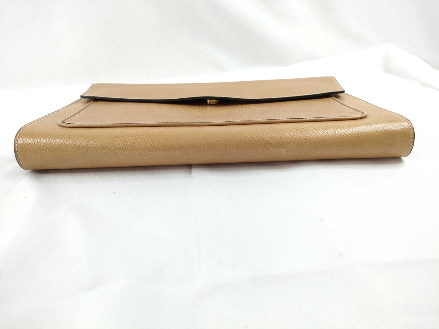 Delbo Leather Clutch Bag Brown Clutch Bag