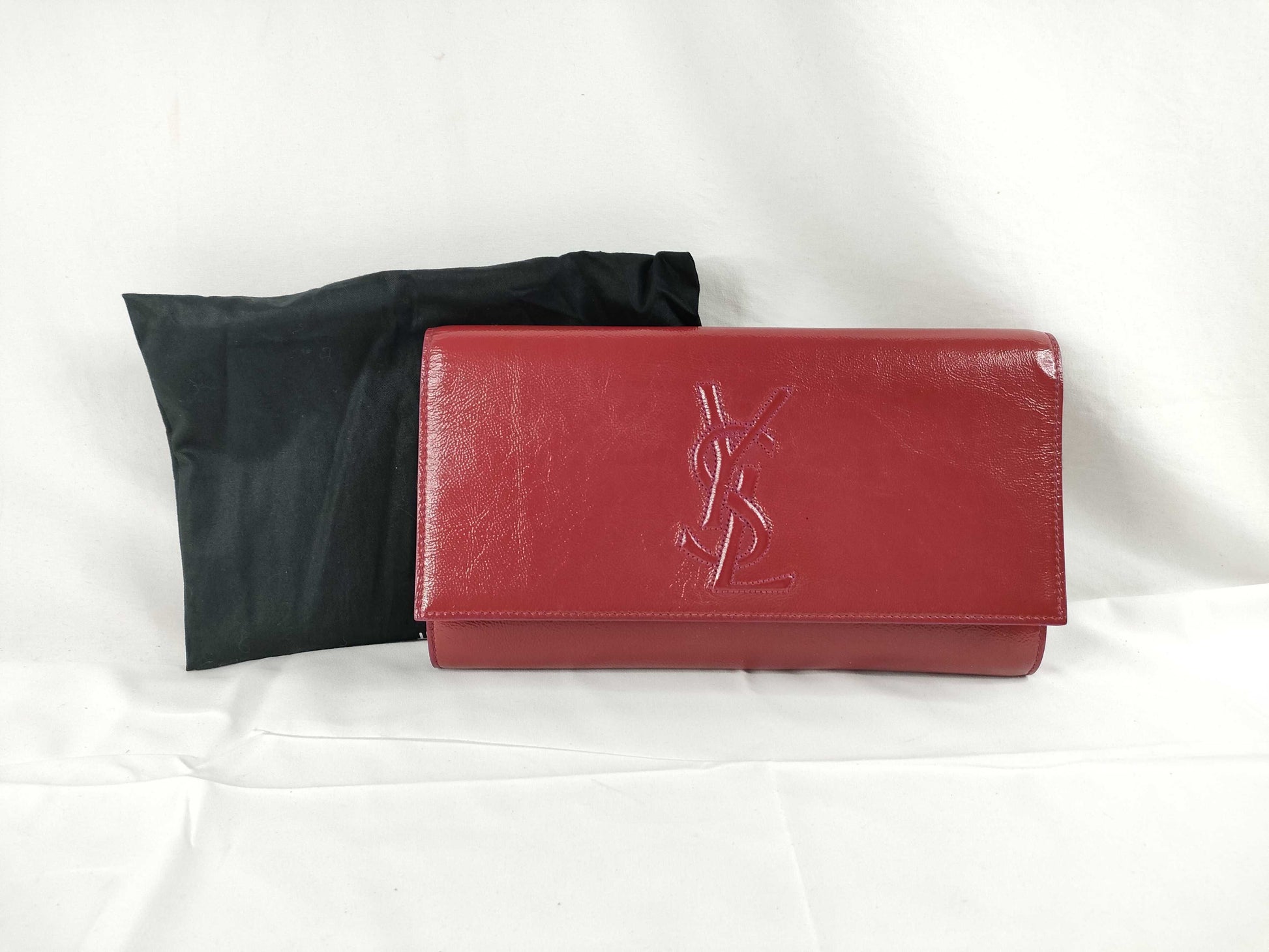 Yves Saint Laurent SG-Yves Saint-Laurent Leather Clutch bag Red 203855 Clutch Bag