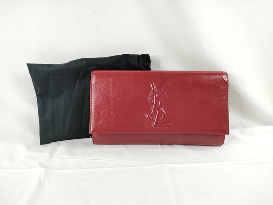 Yves Saint Laurent SG-Yves Saint-Laurent Leather Clutch bag Red 203855 Clutch Bag