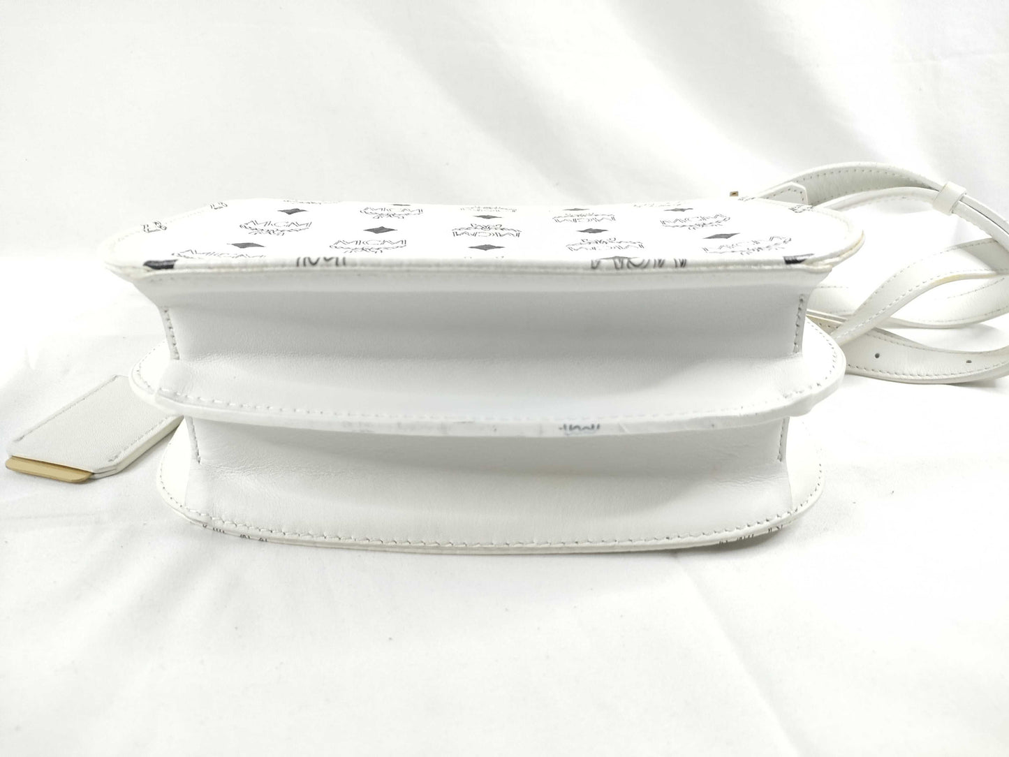 MCM SG-MCM Patricia Leather Shoulder bag White