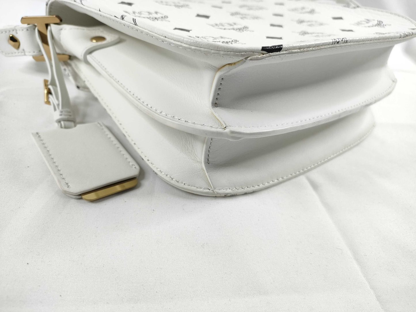 MCM SG-MCM Patricia Leather Shoulder bag White