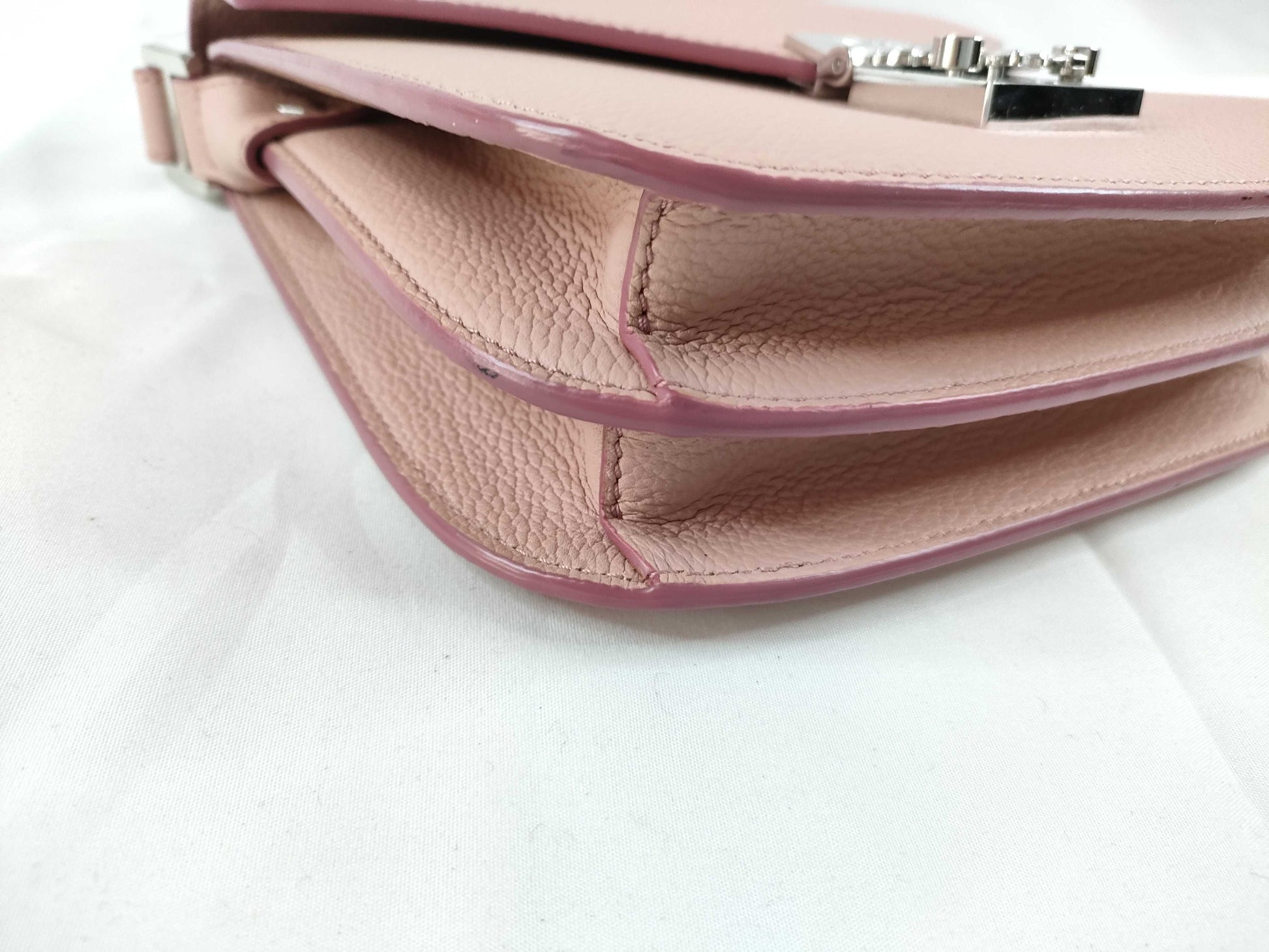 MCM SG-MCM Patricia Park Avenue Leather Shoulder Bag Pink Shoulder Bag