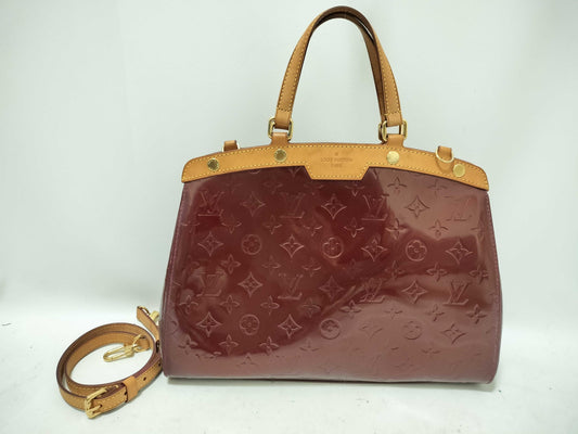 LOUIS VUITTON Verni SG-Louis Vuitton Vernis Blair MM M91690 AA3182 Brown Handbag