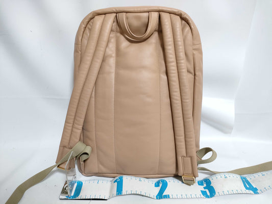 BURBERRY FR-Burberry Leather Backpack Beige Backpack