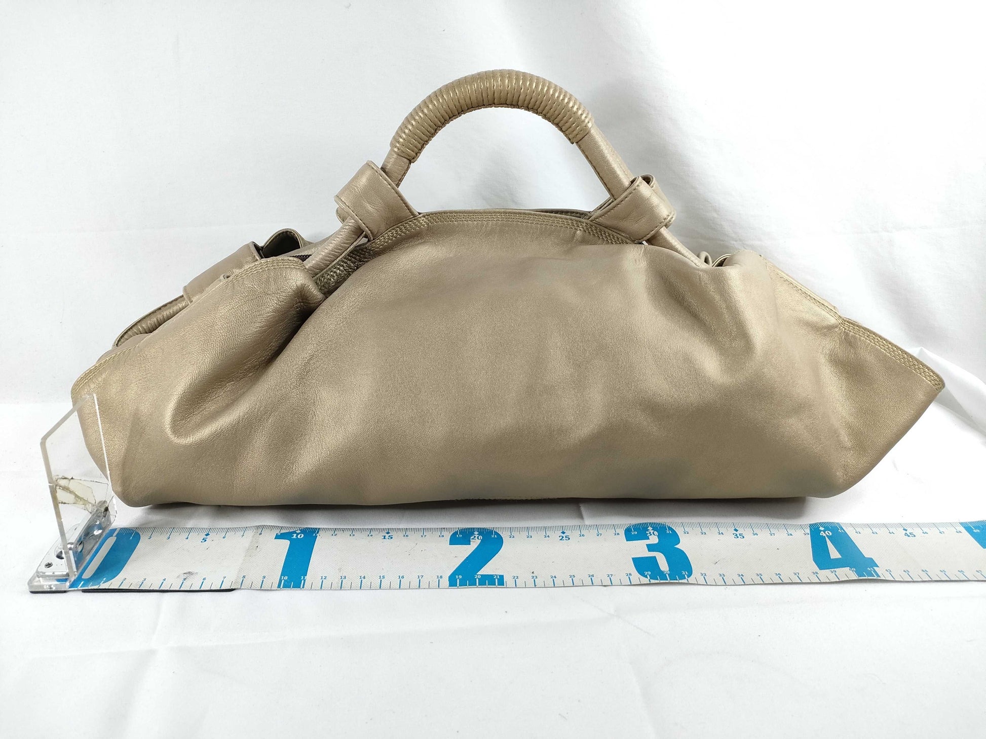LOEWE Nappa Aire Leather Handbag Gold Handbag