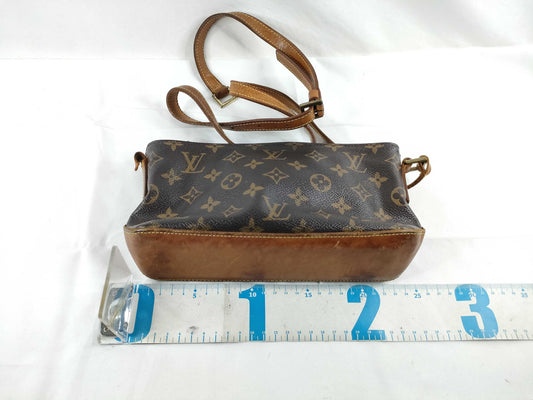 LOUIS VUITTON Monogram Vuitton Monogram Trotter M51240 AR1000 Brown Shoulder Bag