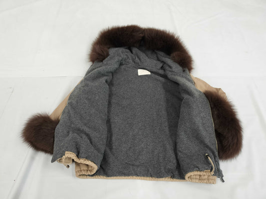 Kiton Kiton Leather Jacket Fur 44 Jacket