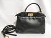 FENDI Mini Peekaboo Leather 2-Way Shoulder Bag Shoulder Bag