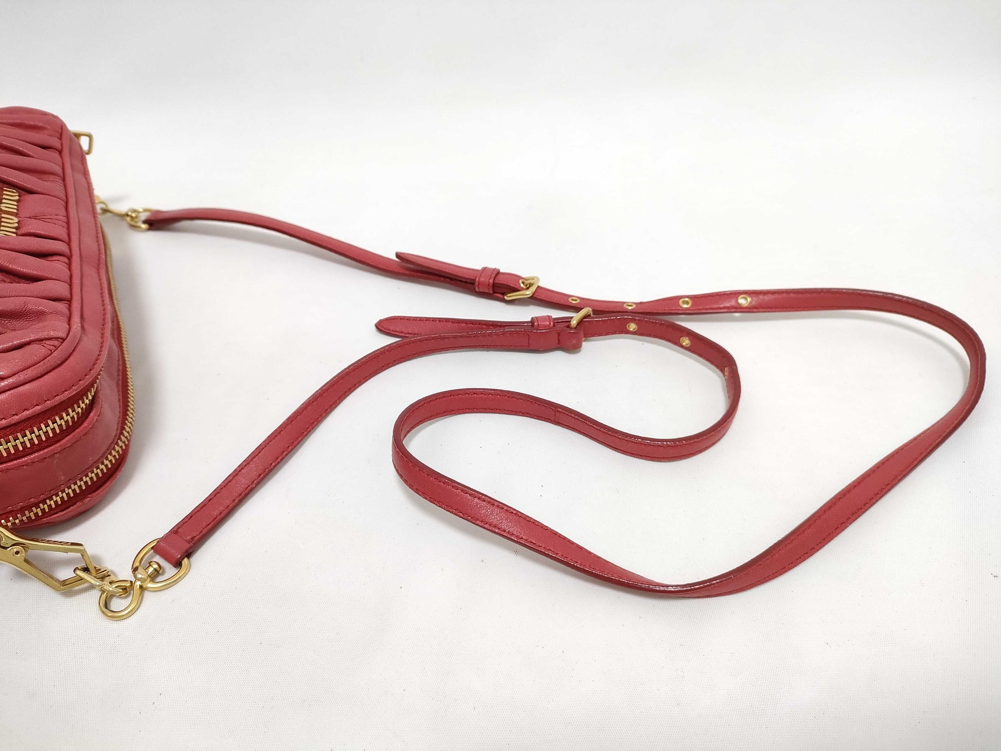 Miu Miu Materasse Leather Shoulder Bag Shoulder Bag