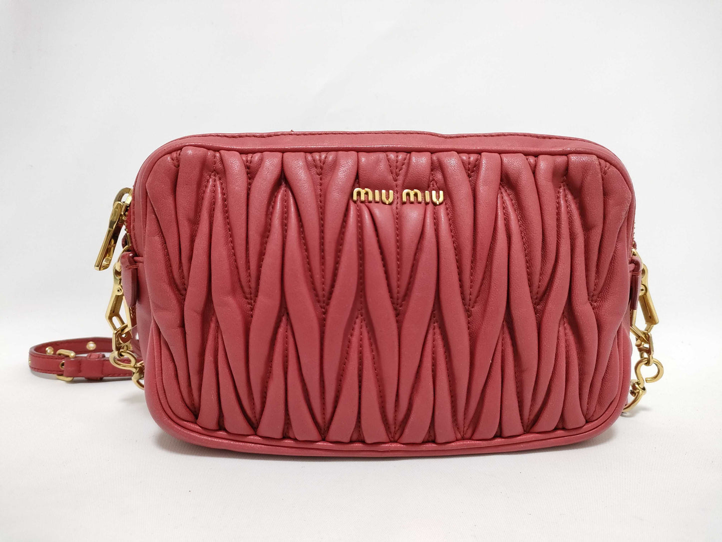 Miu Miu Materasse Leather Shoulder Bag Shoulder Bag