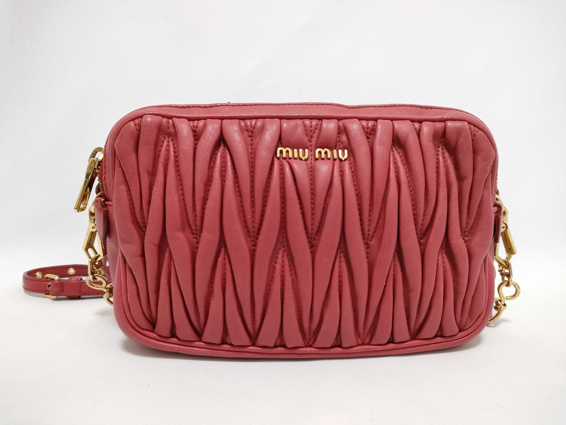 Miu Miu Materasse Leather Shoulder Bag Shoulder Bag
