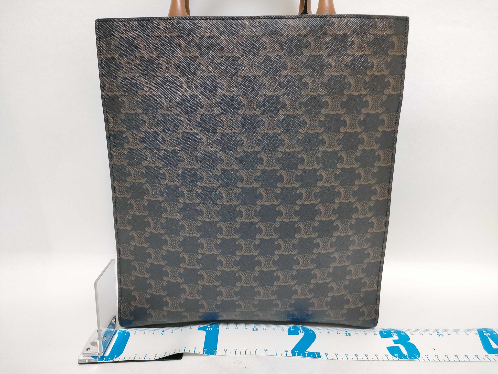 CELINE Vertical Hippopotamus PVCx Leather Tote Bag Tote Bag