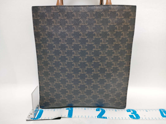 CELINE Vertical Hippopotamus PVCx Leather Tote Bag Tote Bag