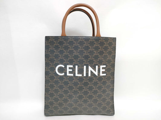 CELINE Vertical Hippopotamus PVCx Leather Tote Bag Tote Bag