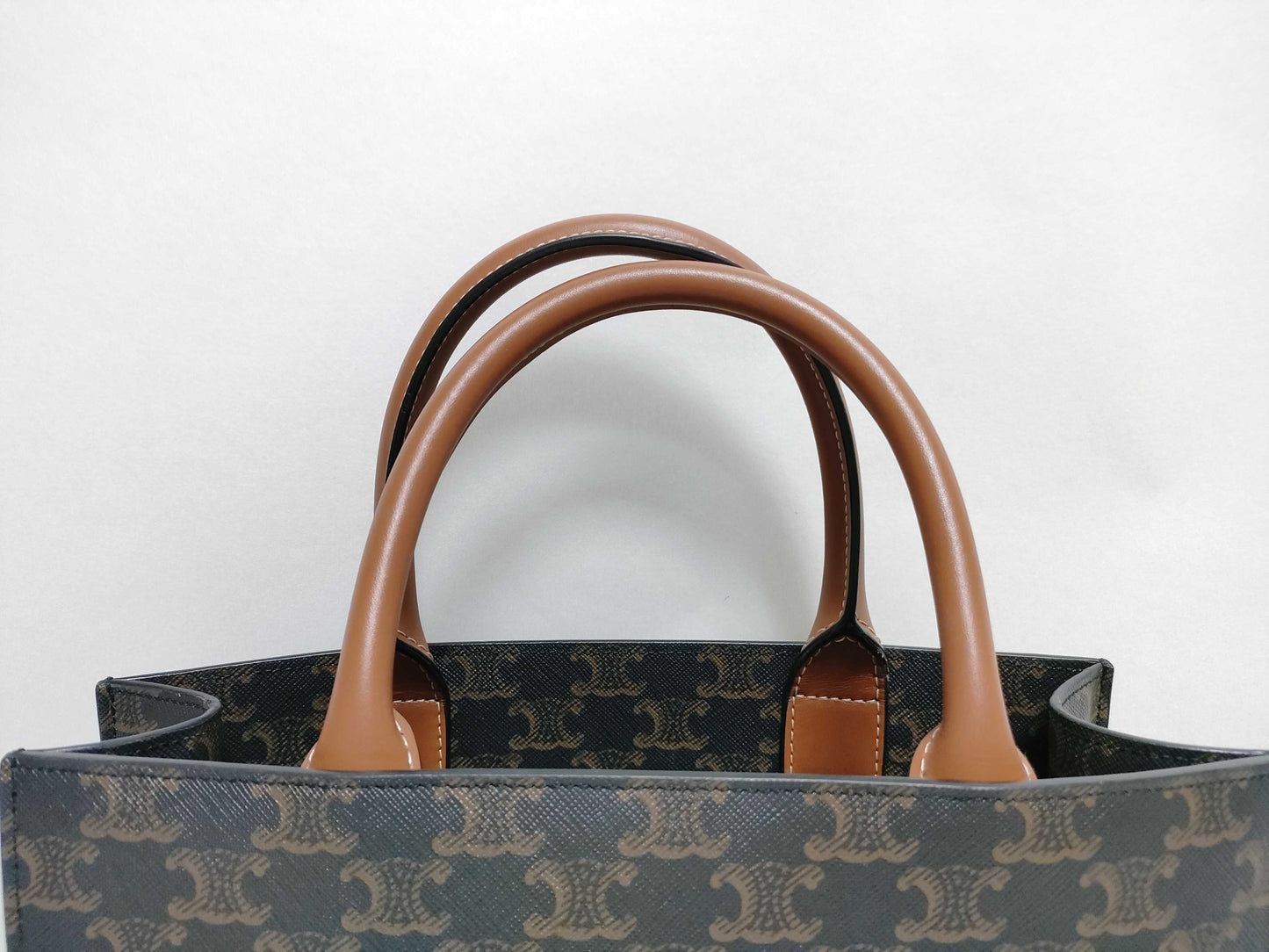 CELINE Vertical Hippopotamus PVCx Leather Tote Bag Tote Bag