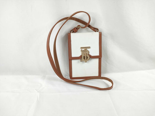 BURBERRY Monogram Hardware Canvas Shoulder Bag Shoulder Bag