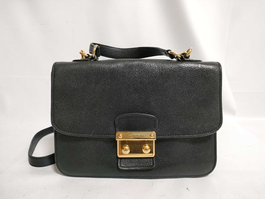 miu miu madras leather 2way shoulder bag shoulder bag