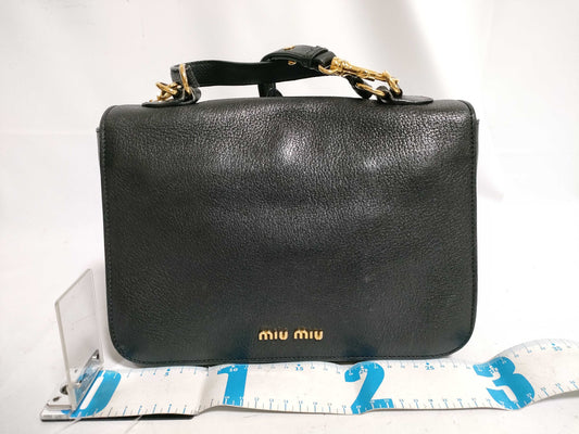 miu miu madras leather 2way shoulder bag shoulder bag