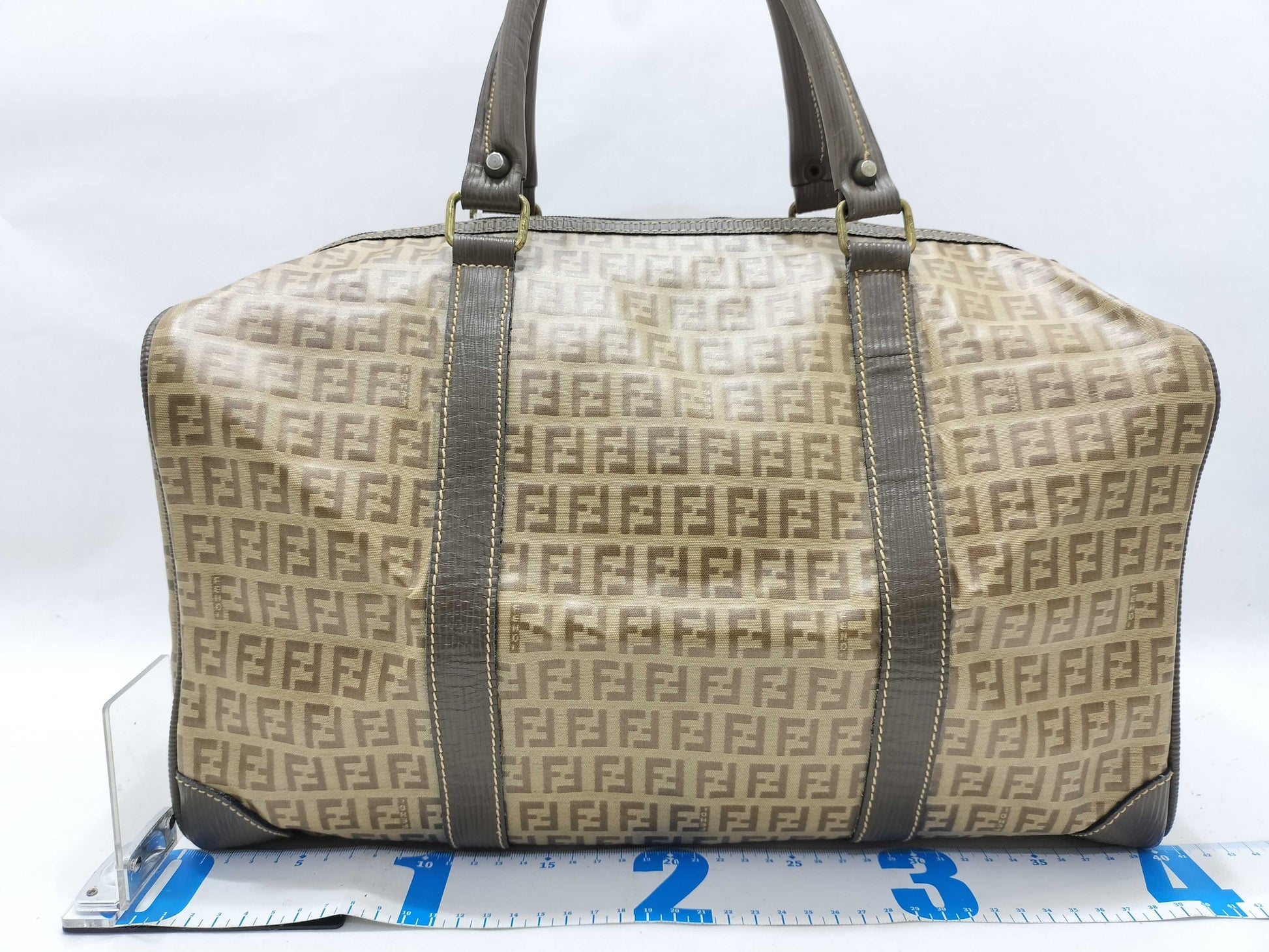 FENDI Zucchino PVC Boston Bag Boston Bag