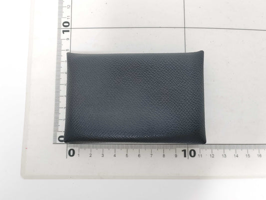 HERMES Calvi Card Case Y Engraved Card Case, Pass Case, Business Card Holder